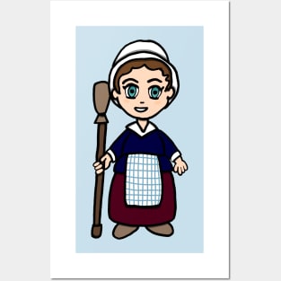 Chibi Molly Pitcher - Large Design Posters and Art